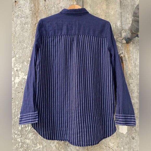 SOLD Madewell Women’s Flannel Classic Ex-Boyfriend Shirt Mix Long Sleeve Large - Picture 3 of 4